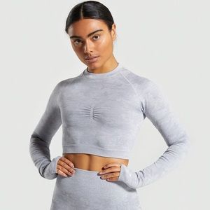 gymshark camo crop top